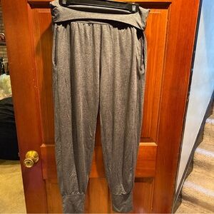AERIE Gray fold over Jogger Pants M